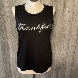 Women’s black tank top